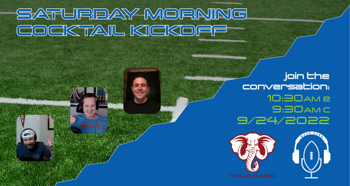 Saturday Morning Cocktail Kickoff 9/24/22